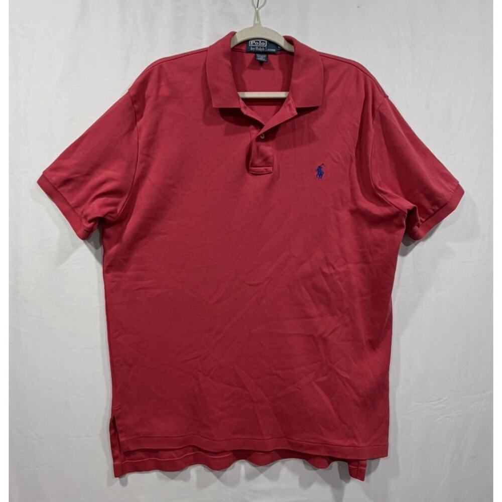 Ralph Lauren Large Men's Blue Red Striped Polo Preppy Old money Shirt Pocket